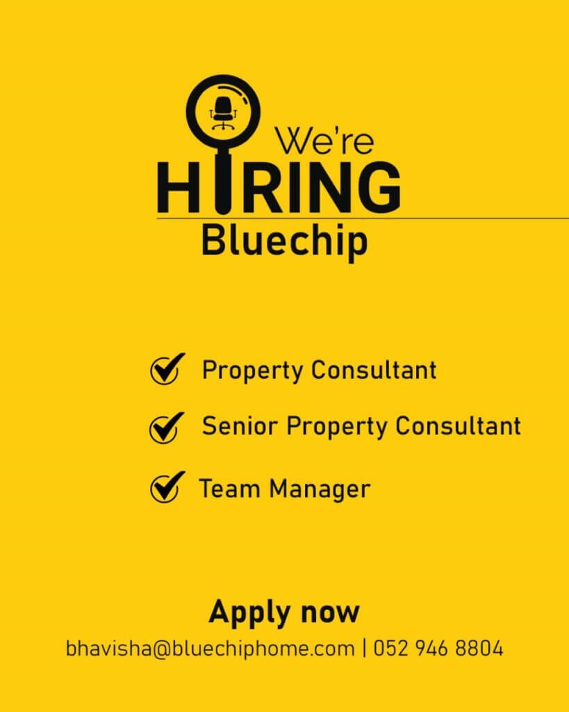 Career Opportunities in Bluechip real Estate Dubai