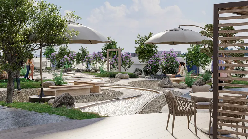 Outdoor seating ares